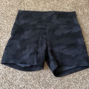 Lululemon Athletica Dark Camouflage Athletic Shorts
